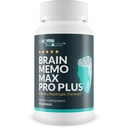 Možganski Memo Max Pro Plus - Top Memory & Brain Memo Max Pro Supplement - Podpora Izboljšan spomin & Duševna Acuity - Aid Natural Brain Function - Podpora Focus, Duševno okrevanje, & Energija