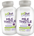 1000mg Milk Thistle pomaga ohraniti zdravo funkcijo jeter, Optimizirati zdravje, hitro sproščanje, Gluten brezplačno dopolnila - 6-mesečna dobava (2 paket)