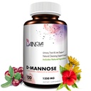 Dainova D Mannose 1350mg s Cranberry I D-mannoze Kapsule za preprečevanje UTI, Sečnina Tract Support, Zdravje urinarnega trakta za ženske, & čiščenje. W/Hibiscus & Dandelion, 120 Veggie kapsul