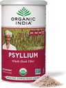 ORGANIC INDIA Cel Psylium Husk Powder Organic - Psyllium Husk Fiber Dodatek, Prebavna podpora, Vegan, Gluten-free, Ne-GMO, Topen in netopen Fiber Vir - 12 oz (Pack of 1)