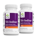 Terry Seveda Tri-Iodine - prehranska dopolnila za podporo zdravju dojk in prostate - Zdrava funkcija ščitnice Dopolnilna pomoč - 3 mg, 90 kapsul, 2 pakiranji
