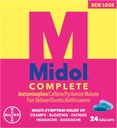 Midol Menstural Complete, Gelcaps, 24 ā