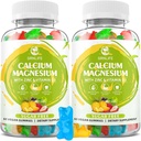 Kalcij Magnezij Cinkov dodatek z vitaminom D3, brez sladkorja kalcijevi gumiji za ženske, visoko moč Magnezije Gumiji za kosti in mišice in imuno zdravje, mešani arome - 120 Count