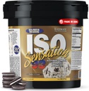Ultimate Nutrition Whey Protein Isolate Powder with Glutamine Complex, ISO Sensation 93 - Whey Protein Powder z dodanim kolostrumom za izboljšano regeneracijo, imuniteto in zdravje črevesja - Piškotki N krema, 5 kg