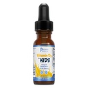 Premier raziskovalni laboratoriji Vitamin D3 za otroke - vitamin D kapljice za otroke, otroci tekoči vitamin D, 400 i.e. na strežbo, podpira zdravo razvoj možganov - 0,43 fl oz