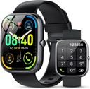 Smart Watch za moške ženske (Odgovor / Make Calls), 1.91" HD Smartwatch z monitorjem srčne stopnje spanja, IP68 Vodoodporni, 115+ Športne dejavnosti sledilniki s pedometrom, Fitness Watch za Android / iOS