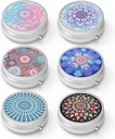 Box tablete 3 Predel majhne tablete primeru,Prenos za Žepne ali zaporne tablete Organizator tablete Vsebnik tablete za zadrževanje vitaminov, zdravila, ribje olje in dodatki(6PCS)