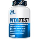 Evlution Nutrition VitaTest - Vitamini + Podpora testosteronu - Key Vitamin + Mineral Support - Moški Daily Nutrient & Testosteron Support - Bone, Eye & Immune Support - 45 Servings - 90 tablet