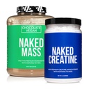 Naked brez sojinih beljakovin: 8LB čokolada veganski masni kreatin