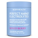 BodyHealth PerfectAmino Elektroliti v prahu Brez sladkorja, Keto Sugar Brez sladkorja Elektroliti Napitek Mešanica, Hidracija v prahu s sledmi Minerali - Mešano Berry - 30 Servisi