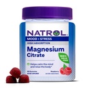 Natrol Magnezijev citrat, visoka absorpcija Magnezijev dodatek za razpoloženje in stres, pomaga pomiriti um in sprostitev telo, 60 Raspberry Flavored Gummies, Do 30 dni dobave
