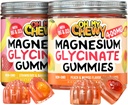 Magnezij Gummies paket – 2 steklenice (60 vsak) – Jagodna banana & Peach Mango