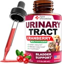 Cat & Dog UTI zdravljenje - Urinary Tract Infection Zdravljenje z Cranberry - Dog & Cat UTI Medicine - Advanced Ledvice & Bladder Podpora Multivitaminski - Ledvično zdravje dodatek Vitamini - Made in ZDA