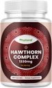Visoka moč Hawthorn Berry kapsule - Čisti antioksidant Hawthorn Berry dodatek z listom & cvet Extract 4:1 za zdravo srce in prebavo - energijska podpora za moške in ženske - 240 Count Pack