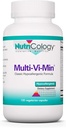 Nutrikologija Multi-Vi-Min dodatek - Multivitaminski za moške in ženske, z železom, dnevni vitamini, za odrasle, visoka moč, biorazpoložljiv, vegetarijanske kapsule - 150 Število