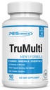 PEScience TruMulti multivitaminski za moške, dnevna formula s Premium vitaminom C, D, cink, kromov pikolinat dodatek za imuno podporo, kelirani minerali, 90 Kapsule enostavno za pogoltniti