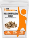 BulkSupplements.com Marshmallow korenski ekstrakt v prahu - Marshmallow korenski dodatek, Zeliščni dodatek - Gluten Free, 1.2g na Serving, 250g (8.8 oz) (Pack of 1)