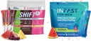 Real Ketones Intermitent Fasting Drink Mix Bundle za hujšanje Podpora Shift Electrolytes Variety Pack & Intermittent Fasting Elektroliti za moške z BHB Exogene Ketones (30 Count vsak)