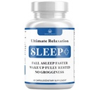 Relaxation Sleep Aid, Naravno ne-navadno oblikovanje, Sleep dodatek razvit za podporo za daljše in boljše spanje, Kamilica, Magnezij, Melatonin, Ashwagandha, GABA, Drug-free (60 Count)