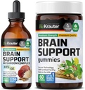 BIO KRAUTER Brain Support 60 Gummies & Brain Support Gobe Tinktura 4 Fl. Oz.