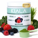 Kiala Nutrition Super Greens, Organic Greens Powder z Spirulina & Klorella za digestion, Gut Health, Immuniteta, Energy, Gluten Free, Vegan, Sugar Free, Mixed Berry, Spectra Mešanica, 30 Servings