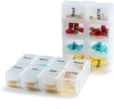 2 Pakiranja Tedenske tablete Organizator primeru za torbico z odstranljivo 7 Day Box, Moden tablet vsebnik za medicino, Vitamin, Dopolnilo