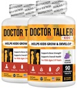 Nubest Doctor Taller Kids - otroci Multivitamini, Toddler Vitamini - Podpora kosti moč, Izboljšana imuniteta s kalcij, Multivitamini za starosti 2 do 9 - Grozdni okus - 90 Žvečljive tablete 