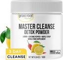 Trava koren Naturals Master čiščenje detox v prahu- limonada Detox 3-dnevni rastlina-na osnovi dodatka z limono, Maple Syrup, in Cayenne diet, 6,34oz kontejner