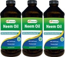 Best Naturals 100% Pure Neem Oil, 100% Hladno stiskano in nerafinirano - 16 OZ (3 steklenice)