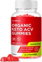 Organic Keto ACV Gumies - Gluten-free & Sugar-free Apple Cider kis za ženske (1000MG)