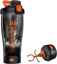 HeaDot Electric Protein Shaker Steklenica, Blender steklenice za beljakovinske mešanice, 24 Oz Echargeable Type-C Shaker Cup, Izdelano s Tritan, BPA Free Shakers za proteinske Shake (Orange)