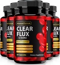 (5 paketov) Počisti tablete za fluks, uradne kapsule za ClearFlux, vse-naravna podpora, Premium podpora za vzdrževanje stabilnih ravni in zdrave cirkulacije, Naravni Clear Flux Health Review (300 kapsul)