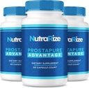 (3 paket) Prostapurske kapsule, Prostapur Advantage Prostata Supplement, Uradna All-Natural Advanced Formula, največje jakost tablete za podporo splošno zdravje, Prosta Pure Reviews (180 kapsul)
