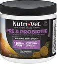 Nutri-Vet Pre & probiotiki za pse, Prebavna podpora, Razburjen želodec, Puppy probiotik, Pet Vitamini in dodatki, Pasji probiotiki, Jetra in sir aroma, 120 Soft Chews