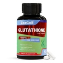 Glutatione dodatek 1000mg Antioksidant dodatek - Premium Veganska formula za imuno podporo, Kožna posvetlitev in Detox jeter – Alergen-free, Non-GMO, Učinkovito Wellness Boost (60 kapsul)