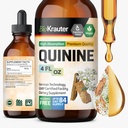 BIO KRAUTER kinin za krznene noge Tinktura - Cinchona Bark Extract - Vegan kinin Tekoči - Alkohol in sladkor Brez ekstrakta 4 Fl.Oz.