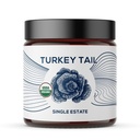 Ekološka turška repna goba v prahu, enosed, ne-GMO - Gut, Energija, možgani, & Imunska podpora - Veganska goba dodatek v Reseable steklen Jar