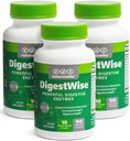 DigestWise Prebavni encimi - 10 Močni veganski encimi za podporo prebavljanje, plin, napenjanje in zaprtje Relief - Keto Friendly - Lab Tested - 90 kapsul (3)