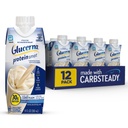 Glucerna Protein Smart Diabetes Care Shake, Vanilla, Diabetic Meal Nadomestek za podporo upravljanja krvnega sladkorja, 30g proteinov, 150 kalorij, Pripravljen za pitje, 11-fl-oz steklenica, 12 pakiranje