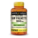MASON NATURAL Saw Palmetto 500 mg, podpira zdravje prostate in delovanje urina, 90 kapsul