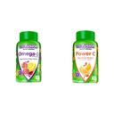 Vitafusion Omega-3 Berry Lemonade Heart Health Gummies 120 Count in Orange Flamored Vitamin C Gummies za imuno podporo 150 Count