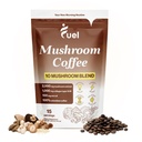 Fuel Nutrition Pro Colagen & Gobe Kava za hujšanje, Levja griva, Chaga & Gobe Powder, Nizka kofein Organic Instant Coffee, 15 Serving