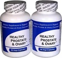 Zdrava prostata in jajčnik - (2 steklenici skupaj 180 kapsul) - koncentrirana zeliščna mešanica - z Crinum Latifolium, Vegan Kosher Caps. Prostata zelišča za optimalno podporo*