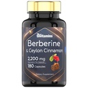 Berberin s cimetom Ceylon: 2200 mg na kapsulo - 180 kapsul 