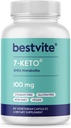BESTVITE 7-Keto 100 mg DHEA (60 vegetarijanskih kapsul) - brez stearat