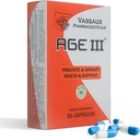 Age III - Natural Prostata Health Formula - Serenoa Repens, Pygeum Africanum, Cucurbita Pepo Mešanica za BPH Relief - Razširjena prostate