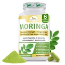 Organska Veda Moringa Leaf Powder Kapsule, 1000mg, 360 Count - Prava zelena Native Organic Moringa Oleifera, Premium Jakost Nutrient Dens 100% Čisti listi - Energy, Sleep & Immuniteta Podpora - Vegan
