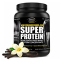 Fortifeye Super Nova Zelandija Grass Fed Whey Protein Vanilla Flavor, 40 Serving, 2 paket - ne-Denaturirani organski travniški fed Whey Protein Powder for Workout, Športna prehrana in izboljšanje imunskega sistema