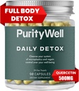 Polno-Body podpora dodatek s Quercetin 500mg, Vitamin C & L-Cysteine – Podpira dihal, jeter in prebavnega zdravja – 90 kapsul