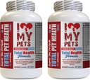 Ljubim svoje PETS LLC Dog Immuniteta - Dog Total PET zdravje - Premium Formula - Najboljši kompleks - Dog Vitamin a - 2 steklenice (120 obravnava)